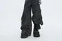 Mid Rise Washed Wide Leg Cargo Jeans