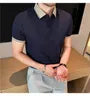 Short-Sleeve Contrast Trim Polo Shirt