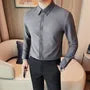 Long-Sleeve Plain Shirt