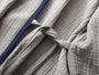 Pajama Set: 3/4-Sleeve Plain Kimono Top + Pants
