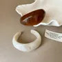 Irregular Resin Open Bangle