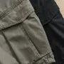 Mid Rise Plain Cargo Shorts