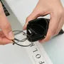 Plain Faux Leather Eyeglasses Case