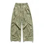 Drawstring Waist Plain Barrel Leg Baggy Pants