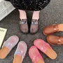 Platform Perforated Buckled Jelly Mules