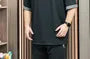 Short-Sleeve Crewneck Two Tone T-Shirt