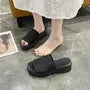 Platform Slide Sandals