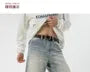 High Waist Washed Wide Leg Jeans