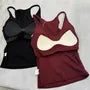 Halter Plain Racerback Padded Slim Fit Camisole Top