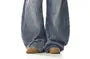 Mid Rise Washed Wide Leg Jeans