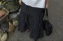 Short Sleeve Collared Ruffle Blouse