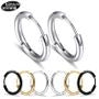 Unisex Stainless-Steel Hoop Earrings
