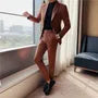 Plain One-Buttoned Blazer / High Waist Straight Leg Dress Pants / Set