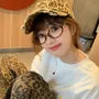 Leopard Print Distressed Baseball Cap