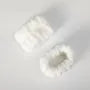 Set Of 2: Plain Fleece Wristband