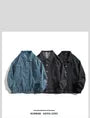 Collar Washed Denim Button Jacket