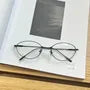 Oval Thin Frame Eyeglasses