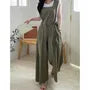 Sleeveless Plain Wide Leg Jumpsuit