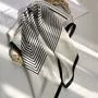 Striped Silky Scarf