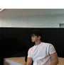 Plain Short-Sleeve Slim T-Shirt