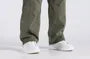Mid Rise Plain Loose Fit Cargo Pants