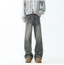 Mid Rise Distressed Washed Bootcut Jeans