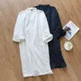 Striped Jacquard Kimono Pajama Robe