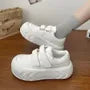 Platform Hook-and-Loop Strap Sneakers