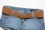 Low Rise Washed Denim Hot Pants