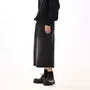 High Waist Washed Wide Leg Capri Jeans