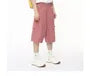 Mid Rise Plain Capri Loose Fit Cargo Pants