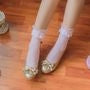 Lace Trim Sheer Socks