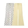 Ruched Asymmetrical Tube Top / Drawstring Waist Flared Pants