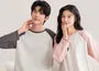 Couple Matching Raglan Pajama Set