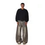 Mid Rise Washed Wide Leg Jeans