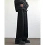 Mid Rise Plain Wide Leg Pants