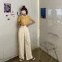 High-Waist Wide-Leg Dress Pants