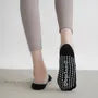 Contrast Trim Grip Yoga No Show Socks