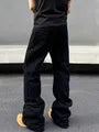 High Waist Plain Wide Leg Jeans