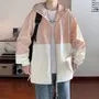 Two Tone Hooded Zip Windbreaker