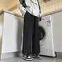 Mid Rise Plain Wide Leg Cargo Pants