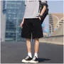 Mid Rise Washed Studded Wide Leg Jorts