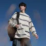 Crewneck Striped Sweatshirt