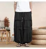 Drawstring Waist Plain Baggy Pants
