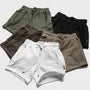 Drawstring Waist Plain Sweatshorts