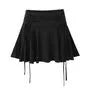 Balletcore High Waist Plain Mini A-Line Skirt