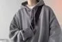 Lightweight Henley-Neck Knit Hoodie