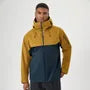 Stand Collar Drawstring Hooded Zip Windbreaker
