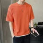 Mock Two-Piece Waffle T-Shirt