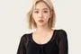 Long-Sleeve V-Neck Plain Crop Sports Top